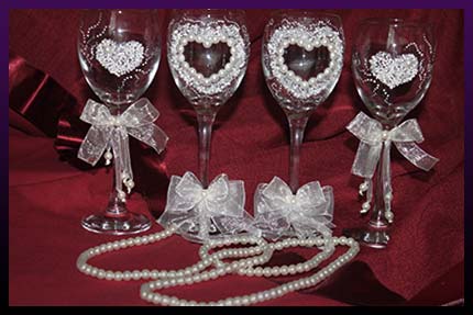 Marriage spells wine-glass