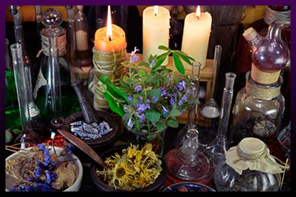 Herbal magic ritual to keep love