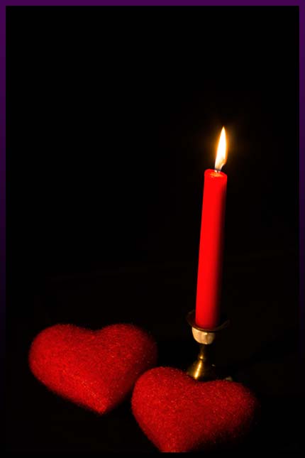 Magic love candle
