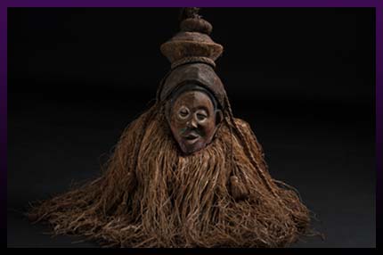 African voodoo ritual mask