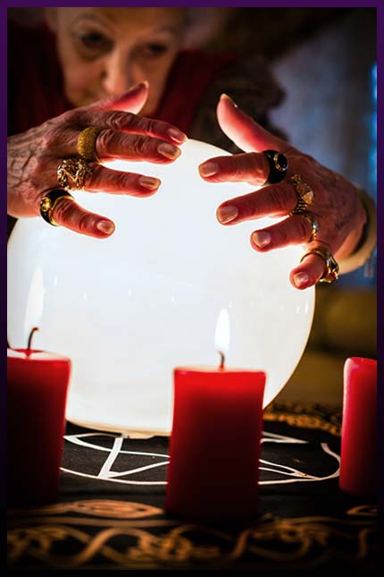 Casting love spell witchcraft