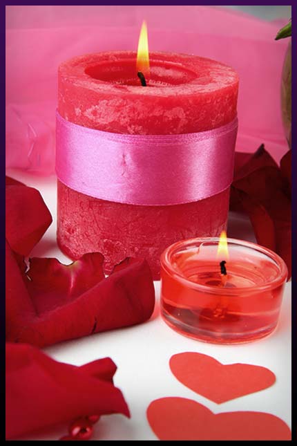 Love candles talismans