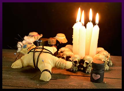 Witchcraft voodoo candles