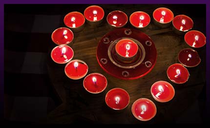 Fall in love spell with candles