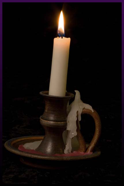 Candles for spell - fire interpretation