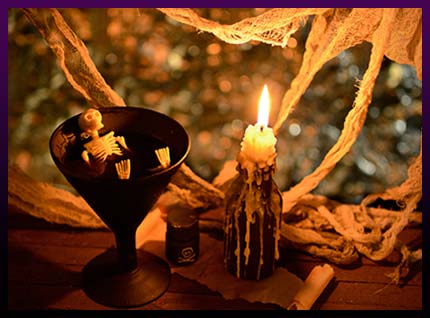 Removing aging curses with candle