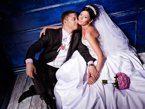 newly married couple