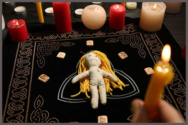 Voodoo love spell using doll